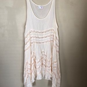 !!RESERVED!! Cream Free People Layering Dress